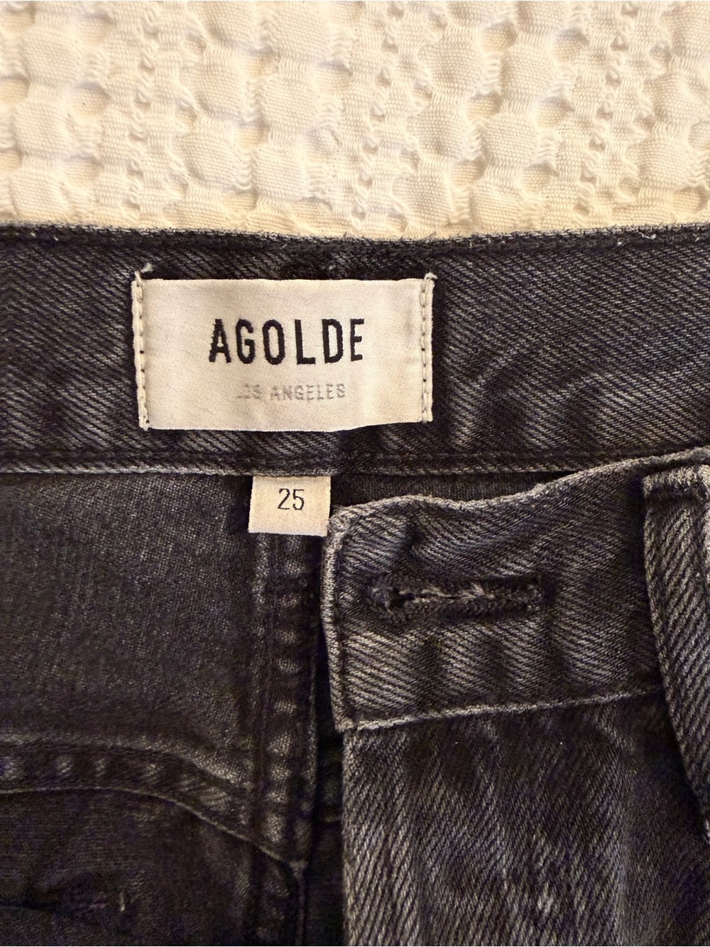 Agolde Parker Washed Black Denim Jeans